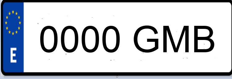 Letras Matriculas GMB
