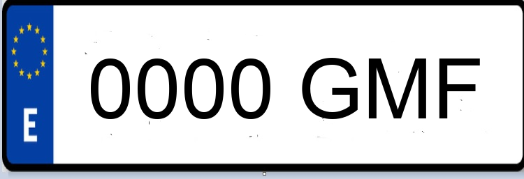 Letras Matriculas GMF