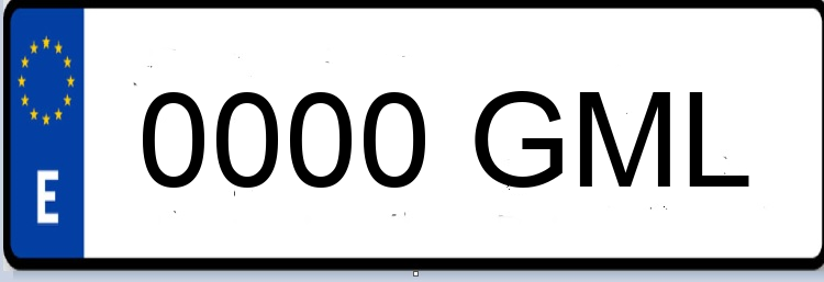 Letras Matriculas GML