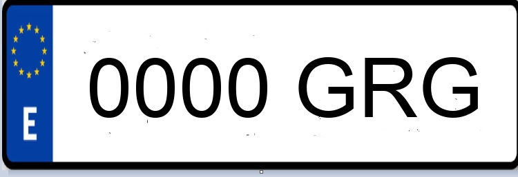 Letras Matriculas GRG