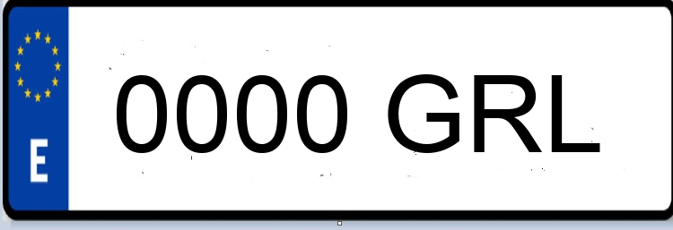 Letras Matriculas GRL