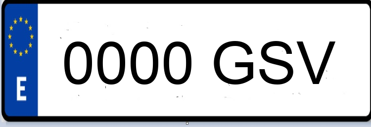 Letras Matriculas GSV