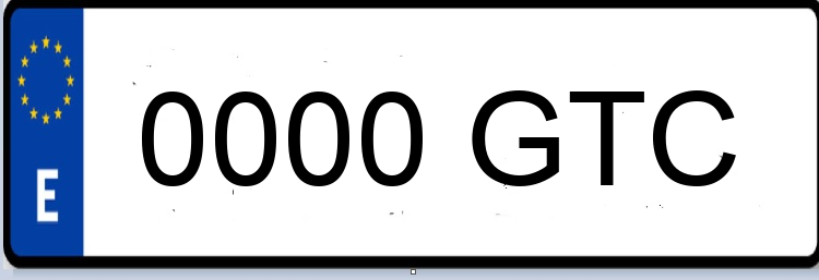 Letras Matriculas GTC