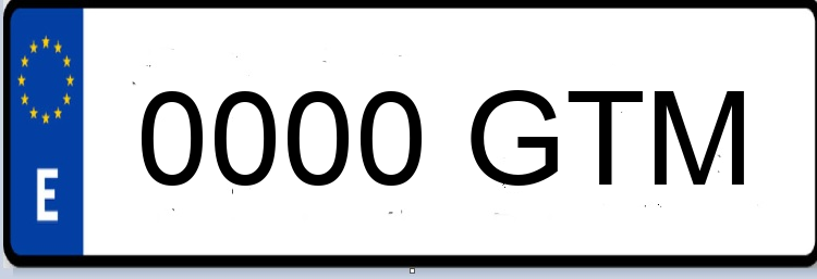 Letras Matriculas GTM
