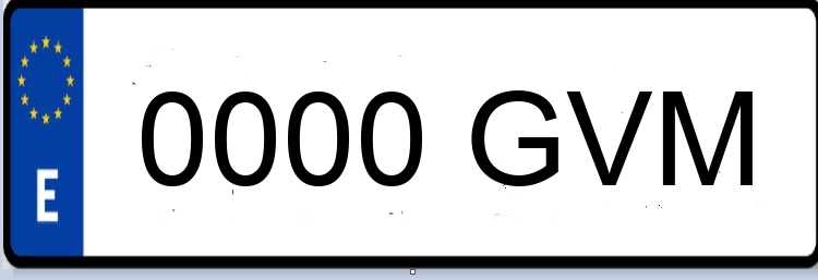 Letras Matriculas GVM