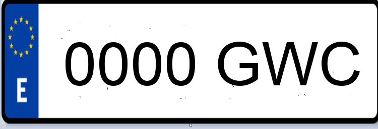 Letras Matriculas GWC