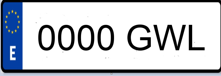 Letras Matriculas GWL