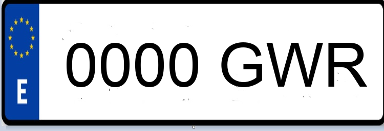 Letras Matriculas GWR
