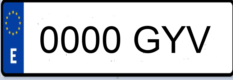 Letras Matriculas GYV
