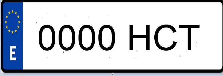 Letras Matriculas HCT