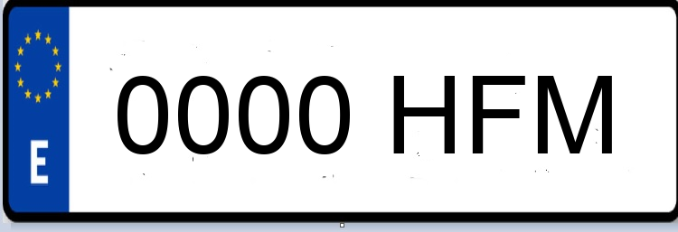 Letras Matriculas HFM