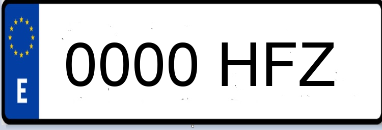 Letras Matriculas HFZ