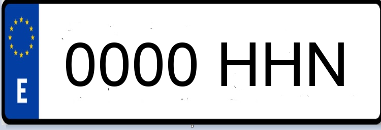 Letras Matriculas HHN