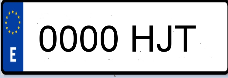 Letras Matriculas HJT