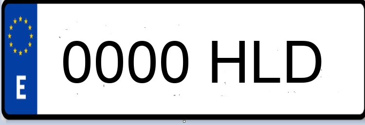 Letras Matriculas HLD