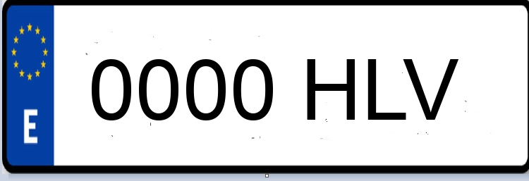 Letras Matriculas HLV