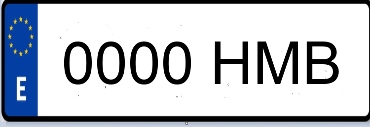 Letras Matriculas HMB