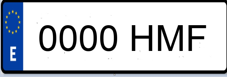 Letras Matriculas HMF