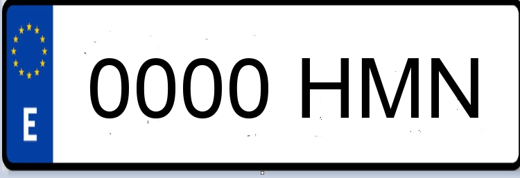 Letras Matriculas HMN