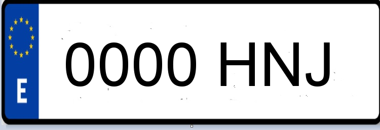 Letras Matriculas HNJ