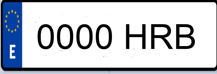 Letras Matriculas HRB