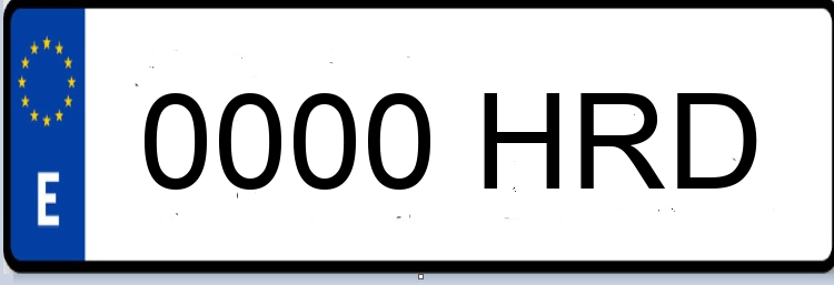 Letras Matriculas HRD