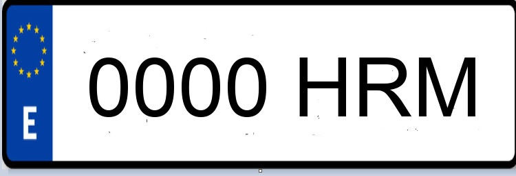 Letras Matriculas HRM