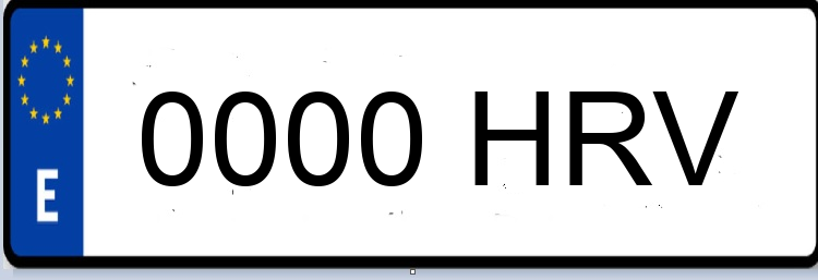 Letras Matriculas HRV