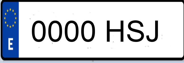 Letras Matriculas HSJ