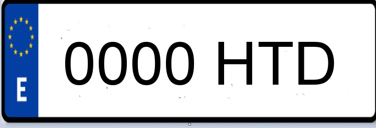 Letras Matriculas HTD