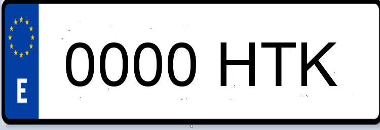 Letras Matriculas HTK