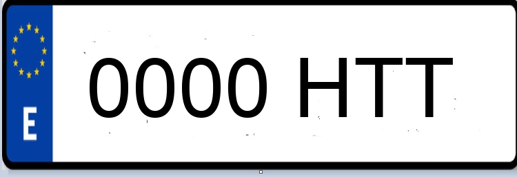 Letras Matriculas HTT