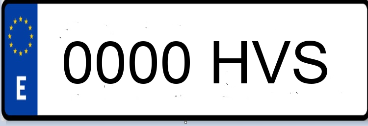 Letras Matriculas HVS
