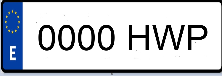 Letras Matriculas HWP