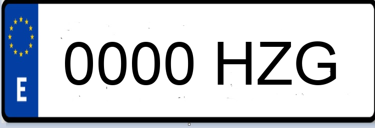Letras Matriculas HZG