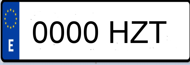 Letras Matriculas HZT