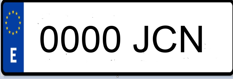 Letras Matriculas JCN
