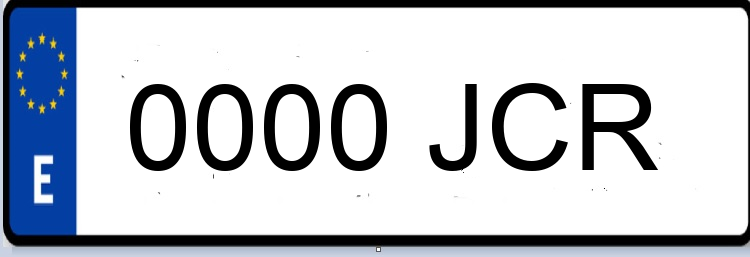 Letras Matriculas JCR
