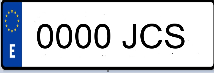 Letras Matriculas JCS