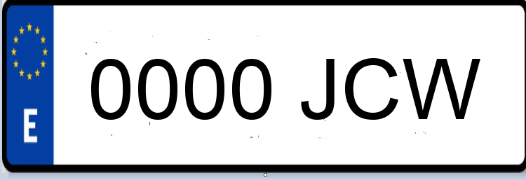 Letras Matriculas JCW