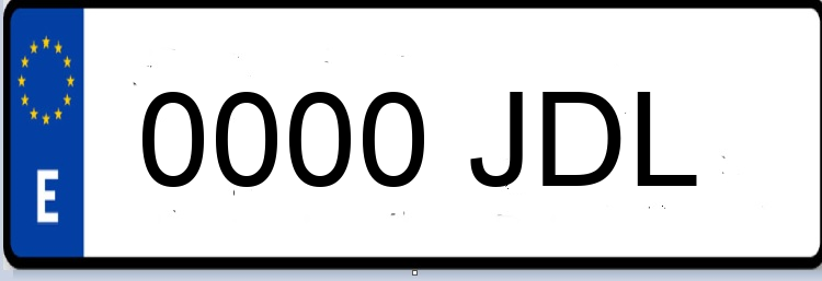 Letras Matriculas JDL