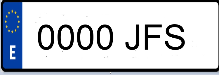 Letras Matriculas JFS