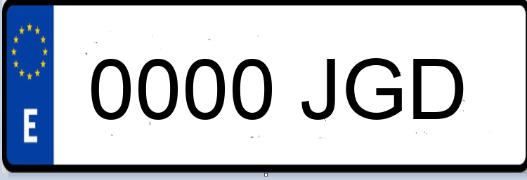 Letras Matriculas JGD