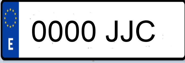 Letras Matriculas JJC
