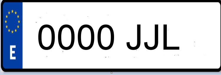 Letras Matriculas JJL