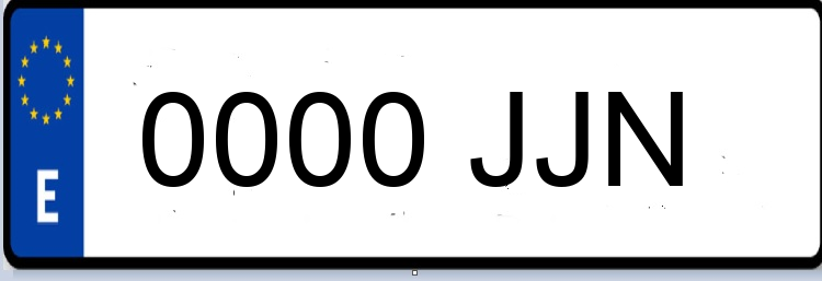 Letras Matriculas JJN