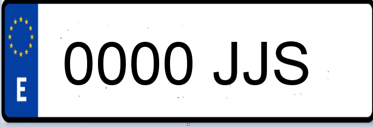 Letras Matriculas JJS
