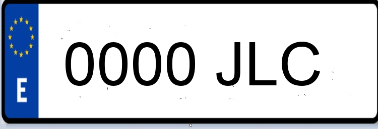 Letras Matriculas JLC