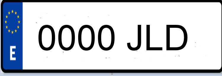 Letras Matriculas JLD