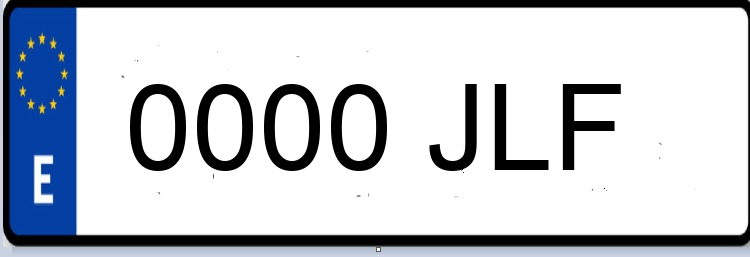 Letras Matriculas JLF
